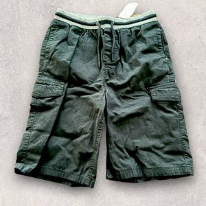 ⭐️ NWT - Smith's American Boys Black Cargo Shorts Size 18/20 Velcro Side Pockets